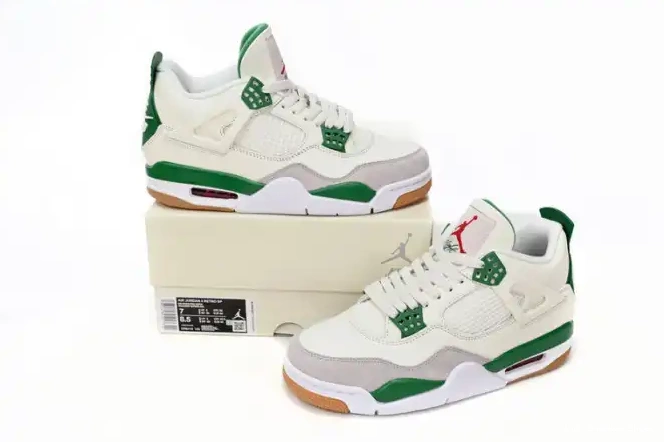 Reps LUCY SB Retro DR5415-103 Pine Jordan 4 Green 0618